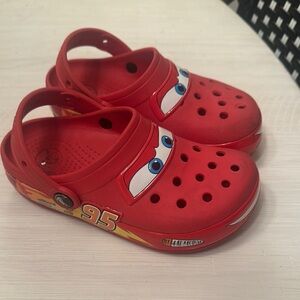 Kids Red Lightning McQueen Clogs